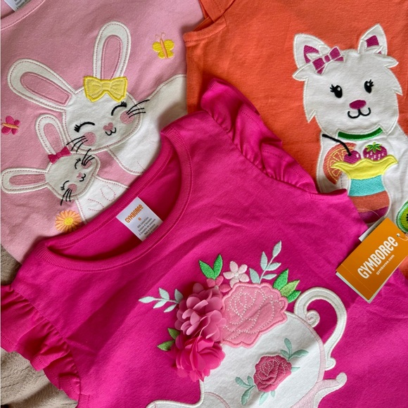Gymboree Other - BUNDLE Set of 3 - Gymboree Girls' Embroidered Cotton Shirts - Size 6 - NWT